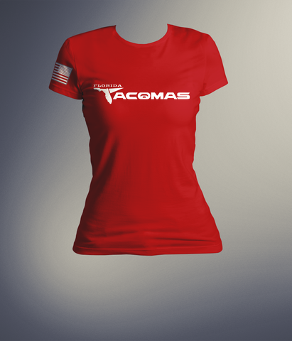 Red FL Tacomas Ladies T-Shirt